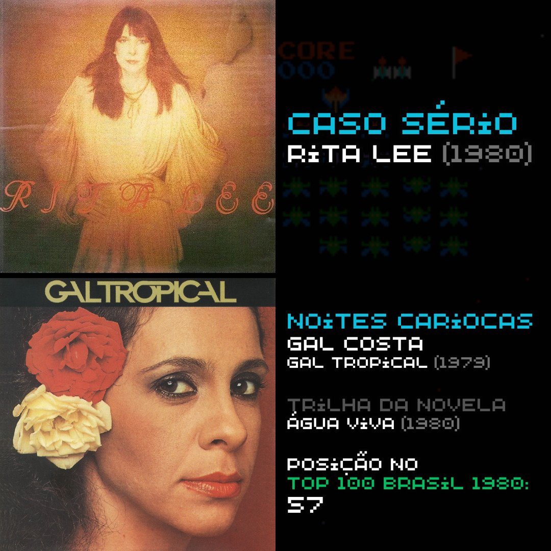 escutak7's tweet photo. 🇧🇷 Sucessos brasileiros de 1980 (5/5) https://t.co/9Zl8ABFW7T