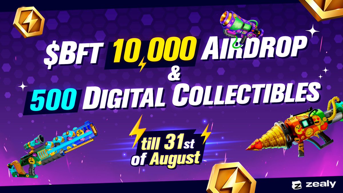 exylos_ai's tweet photo. 🚀 New $BFT Airdrop is LIVE! 🚀

Sprint starts NOW till Aug 31st with daily challenges! 👀 Don’t miss out—join the action now!👉 https://t.co/VhfdBmGnaX

P.S. https://t.co/ZA0ElPJXff is on a quick break but will be back in September! 🛠️

Get ready to grind & win big! 🎮💰 #Airdrop $BFT