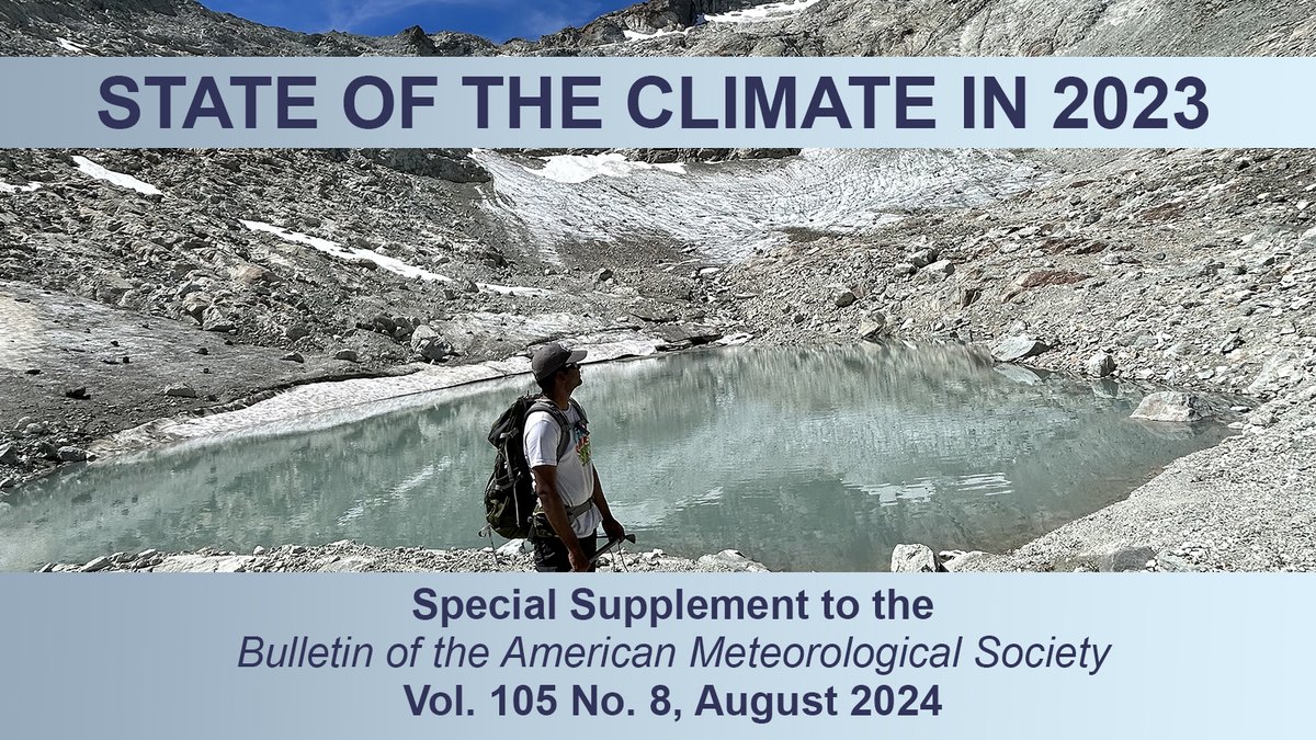 NOAA's tweet photo. (2 of 4) The annual #StateOfClimate2023 report from @ametsoc & led by @NOAANCEI scientists is out.
Heatwaves & droughts contributed to massive wildfires around the globe: https://t.co/rZjv3yXRUg
#BulletinAMS https://t.co/9aTd9KIN5K