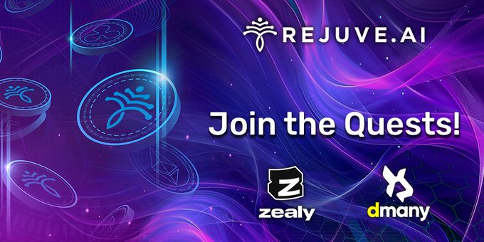 IkoWEB3's tweet photo. $2,500 in $RJV rewards are up for grabs – are you in? 🫵🏻

It's Thursday, August 22nd, and the quest-a-thon continues with full force!

Since August 19th, @Rejuve_AI has been setting @zealy and @dmanyio ablaze with daily challenges designed to put your skills and passion to the test.

Each task you complete propels you closer to a share of up to $2,500 in $RJV rewards. It's a thrilling race to the top, for the most active.

Prefer a more relaxed approach? No problem! Every single action you take fuels innovation and strengthens the community.

👉 Whether you're in it to win it or simply to enjoy the journey, $RJV opens doors to exclusive experiences with our amazing partners.

🔥 Today's Quest (Thurs, Aug 22nd) on Zealy: Share the wisdom!

Amplify Tom Lawry's insights on AI in healthcare and earn 100 XP! Like and retweet the attached post to complete the quest.

The adventure awaits – embark on your quest today!

🔗 Zealy Leaderboard: https://t.co/y15Epg6ver
🔗 Dmany Quests: https://t.co/2VAjb0bt14