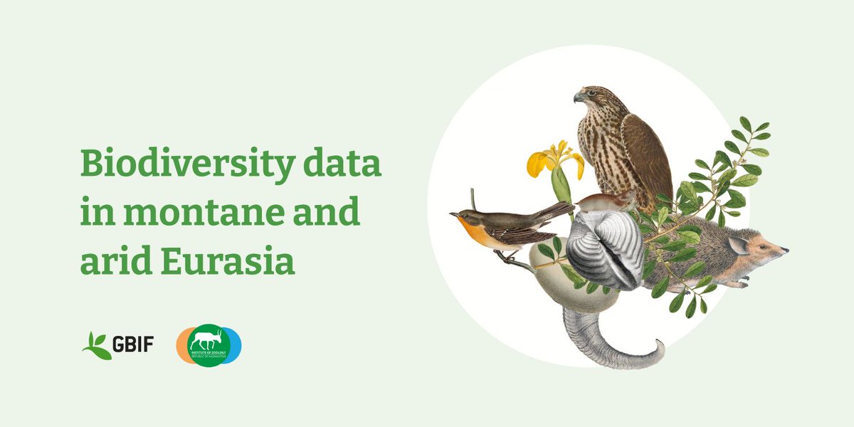 Want to attend "Biodiversity data in montane and arid Eurasia"? The two-day symposium co-organized by GBIF &amp; the Institute of Zoology of Republic of Kazakhstan in Almaty, Kazakhstan, on 18–19 Nov:
gbif.org/event/1ZSeGV24…

Register your interest by 1 Sept:
forms.gle/EALGFPPiNSy3b8…