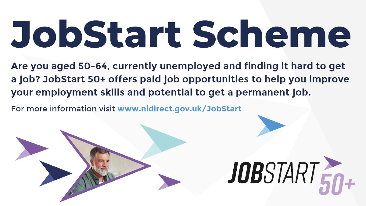 EPIC Futures NI - Policy Innovation Partnership (@epicfuturesni) on Twitter photo Amazing opportunity for anyone over 50 seeking to enter/re-enter employment. A wide variety of jobs with employers all across Northern Ireland. <a href="/EPICFuturesNI/">EPIC Futures NI - Policy Innovation Partnership</a> are working closely with JobStart 50+ to understand the value and impact the scheme can have nidirect.gov.uk/articles/jobst… Amazing opportunity for anyone over 50 seeking to enter/re-enter employment. A wide variety of jobs with employers all across Northern Ireland. <a href="/EPICFuturesNI/">EPIC Futures NI - Policy Innovation Partnership</a> are working closely with JobStart 50+ to understand the value and impact the scheme can have nidirect.gov.uk/articles/jobst…