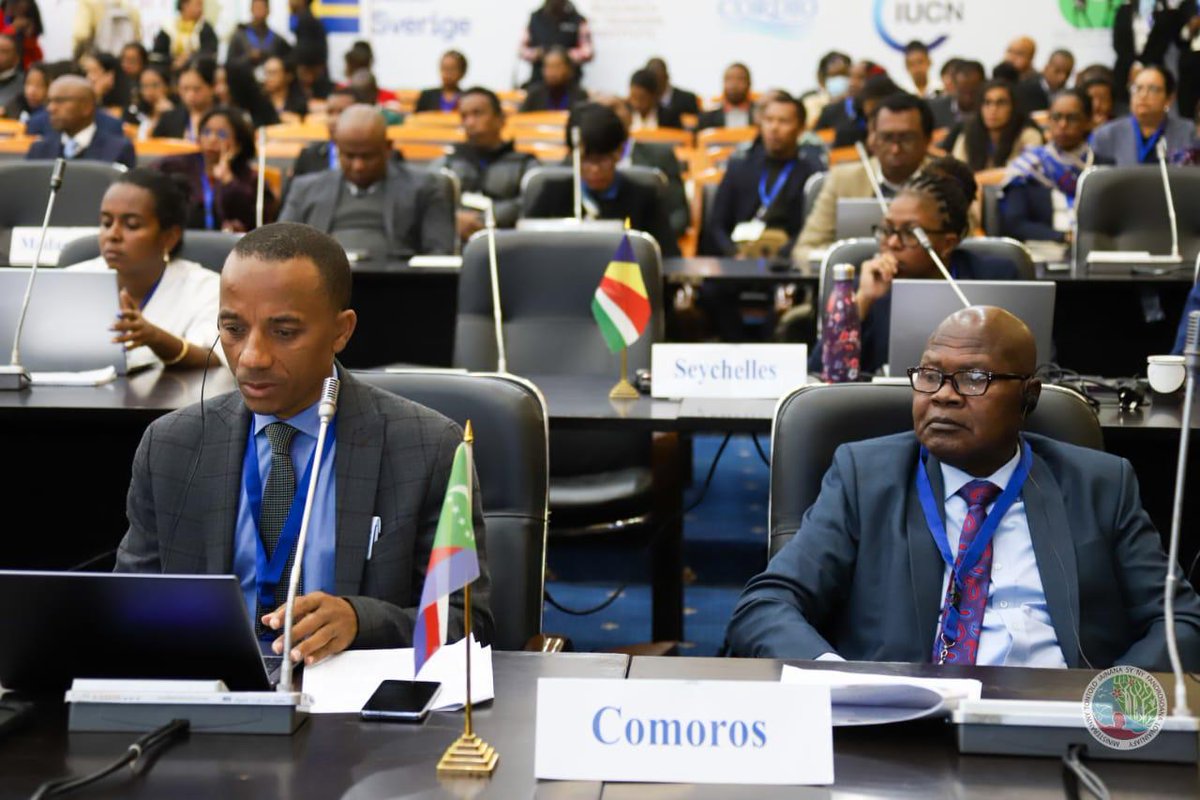 NCSecretariat's tweet photo. HAPPENING NOW: Adoption of Decisions has officially started! 👍 🌍 
 
#nccop11

#westernindianocean https://t.co/m2ZbAArWwp
