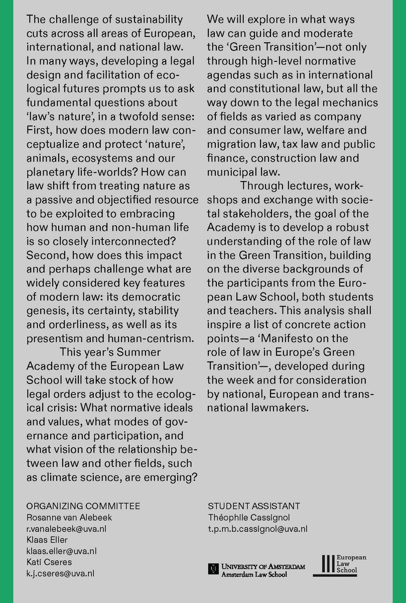 European Law School Network tweet media