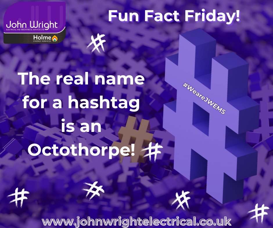 #FunfactFriday
The Octothorpe symbol, widely recognized today as the hashtag. The term "octothorpe" emerged in the 1960s when Bell Labs engineers needed a name for the # symbol on telephones. 
#Hashtag #Octothorpe #WeareJWEMS