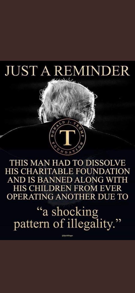 michaelt5656's tweet photo. Remember this? Trump had to pay 2 million dollars restitution for moving funds out of a children’s cancer charity into his own account. It doesn’t get much lower than that. https://t.co/04Z3rj8f5C