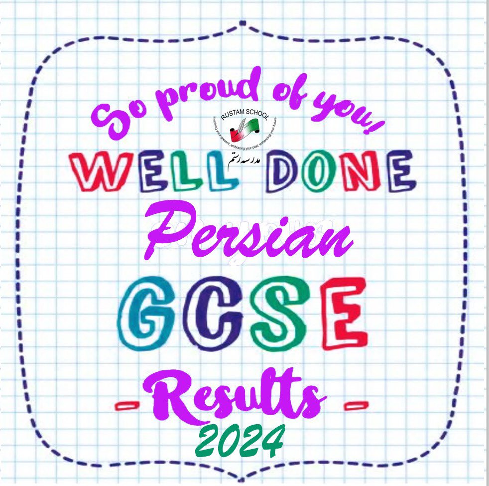 SchoolRustam's tweet photo. 💯 8+
96% 9s 

Well done to all those GSCE students who have worked so hard to gain their GCSE. We are so proud of your achievements! You have unlocked another door to a successful future ⭐️

#results #gcseresults #gcseresultsday #persiangcse #gcse #gcsepersian #alevelpersian https://t.co/s8OoZGbfRd