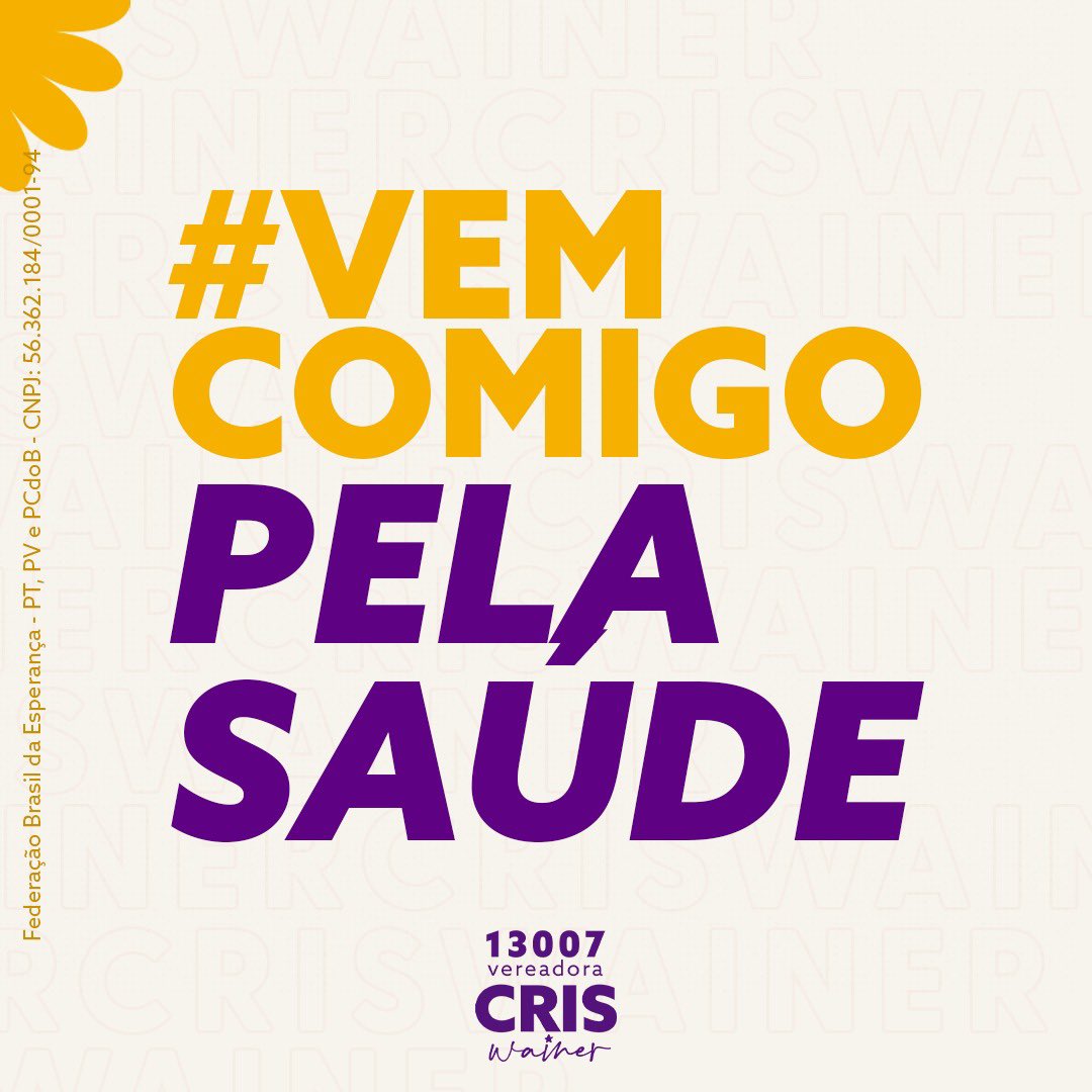 CrisWainer's tweet photo. 🔜 Passa pro lado e vem comigo! 

💜 Vote Cris Wainer 13007

⭐️ Para Prefeito é Dr. Antenor 13

#CrisWainerPT
#13007
#MaisMulheresNaPolitica https://t.co/KlN0kvsyLJ
