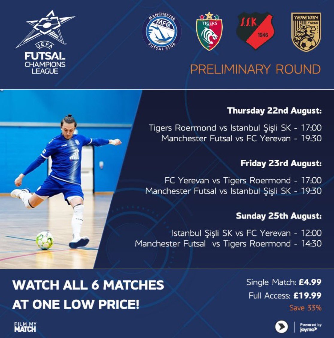 Isaac Barrington (@isaacb_04) on Twitter photo On my way to Manchester to commentate on the <a href="/UEFAFutsal/">UEFA Futsal</a> Champions League Group D games this evening.๐
You can subscribe to watch via the link below. ๐บ
play.joymo.tv/home/events/vxโฆ On my way to Manchester to commentate on the <a href="/UEFAFutsal/">UEFA Futsal</a> Champions League Group D games this evening.๐
You can subscribe to watch via the link below. ๐บ
play.joymo.tv/home/events/vxโฆ