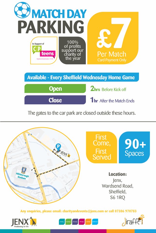 Matchday Parking - <a href="/SWFC/">Sheffield Wednesday</a> vs <a href="/LUFC/">Leeds United</a>
Convenient and secure, match day parking available at our headquarters in Hillsborough!  

📍S6 1RQ  
💳 £7, Card Payments Only

#SWFC #LUFC #Matchdayparking