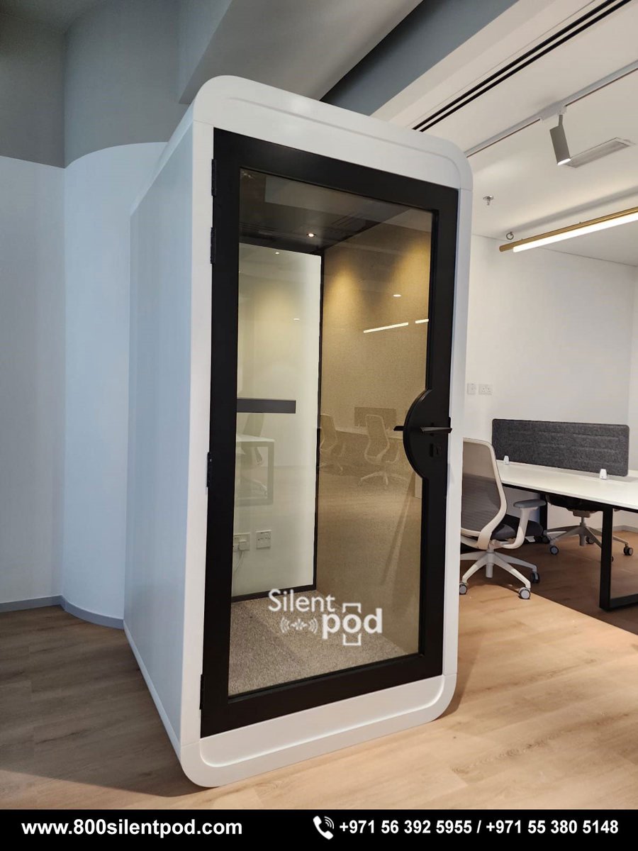 800silentPod's tweet photo. Check out our latest installation:
"4 units of Silent Single Pods (S-Pod)" in white & black, installed at BDO Chartered Accountants, Burjuman Office Tower, #Dubai.
Elevate your #workspace with #800SilentPod!
Call📞+971 56 392 5955
#SilentPods #SinglePod #Burjmanofficetower https://t.co/F3FCDCCcj2
