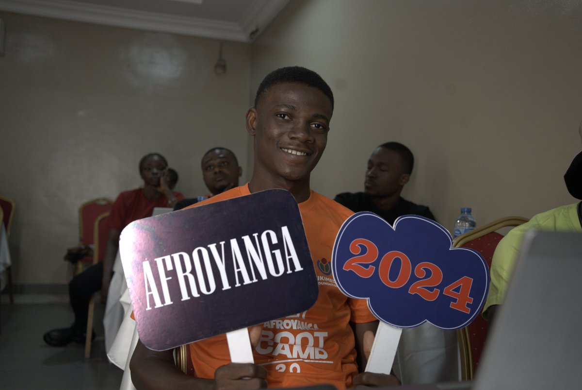 african_proud1's tweet photo. DAY 1 AT AFROYANGA BOOTCAMP 2.0..
Kicking off with energy, enthusiasm, and unforgettable moments!.. ππ€©
#afroyanga #bootcamp #africa #wiki #wikimedia #learning #youths #fun #development #trend #demure #Staged https://t.co/Lz2gyRd3u1