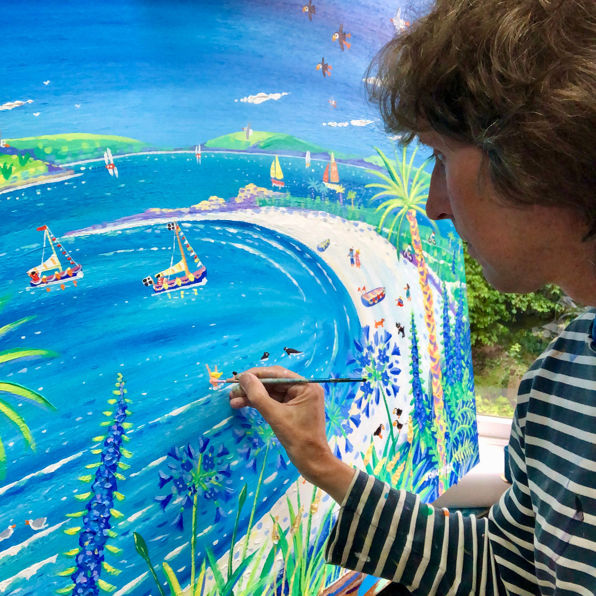 johndyergallery's tweet photo. 🔥 Get Ready! New John Dyer paintings are coming soon! 🎨 Here’s an exclusive look at one of his vibrant masterpieces, still on the easel 🌊 These pieces will make a splash in just a few weeks. Don’t miss out—join our Art Collectors Club for early access: https://t.co/F89PyJOHlb https://t.co/uTw57mvqFn