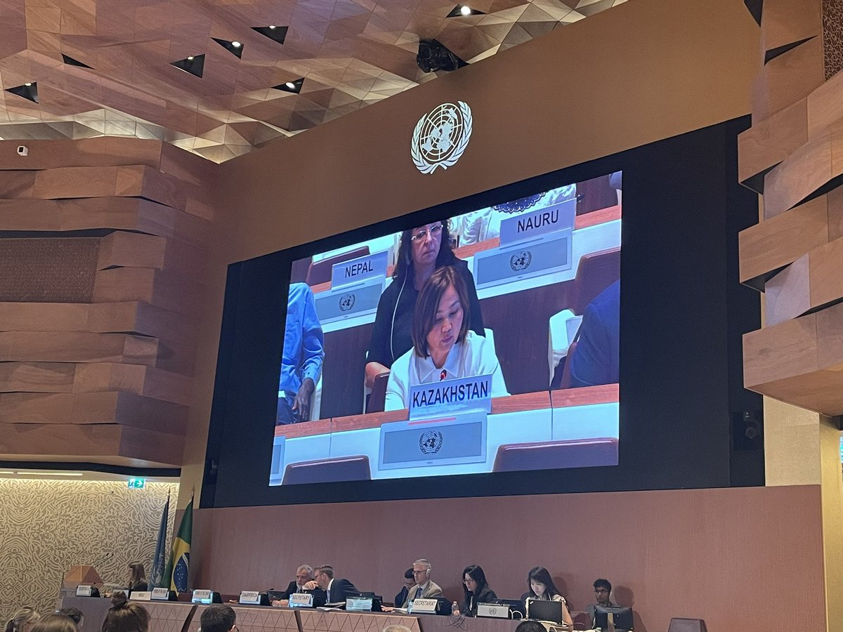 DisarmKaz's tweet photo. 🇰🇿 at BWC WG underscores the importance of its proposal to establish an International Agency for Biological Safety and Security #IABS.
Such a body would promote international cooperation and assistance and the exchange of scientific data related to #1972BWC https://t.co/dMdqUhMezn