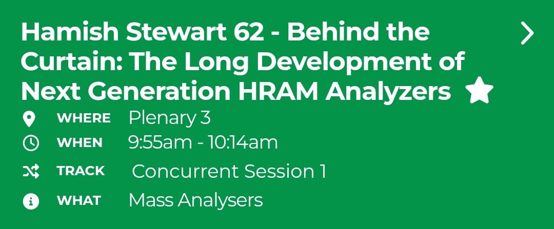 For those attending the final morning of #IMSC2024, I'm giving a talk covering decades of secret instrument development, and the coming-of-age of multi-reflection analyzers.