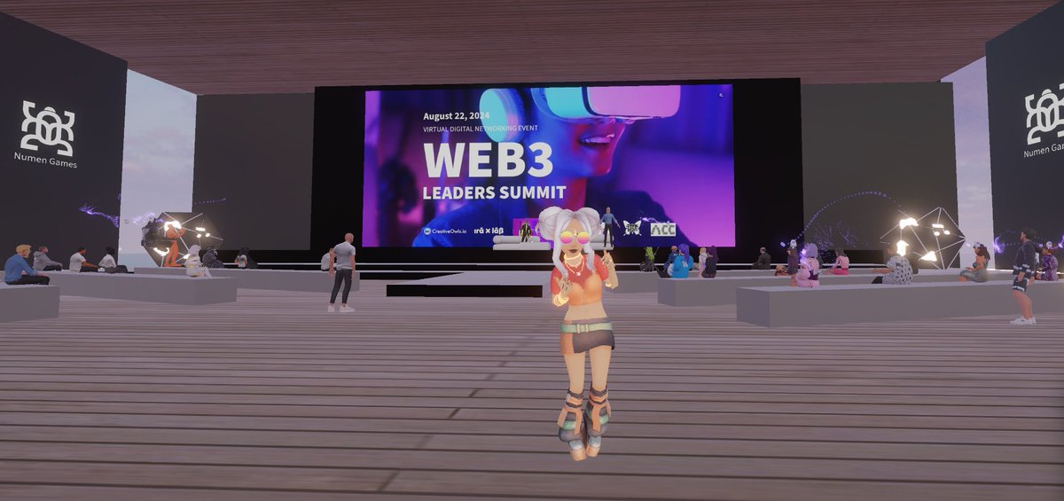 tangpoko's tweet photo. Today is the big day! 
Web3 Leaders Summit in @Spatial_io is just starting! 
Watch: https://t.co/BbV162tqbp https://t.co/DpVlIcngy6