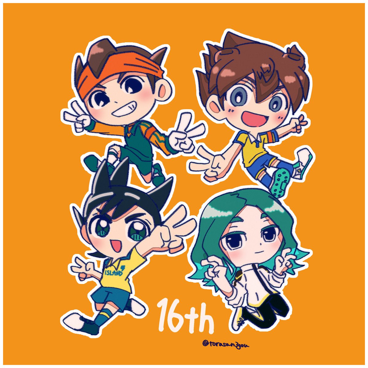 torasan3gou's tweet photo. #イナズマイレブン16周年
絶対絶対絶対絶対ピース‼️✌️ https://t.co/8F7BeJL6my
