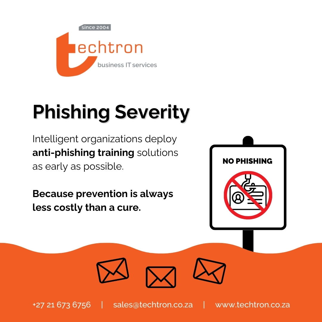 Smart organisations deploy anti-phishing training solutions early because prevention is always more cost-effective than a cure.

Drop us a message if you need assistance implementing an anti-phishing training solution. #antiphishing
