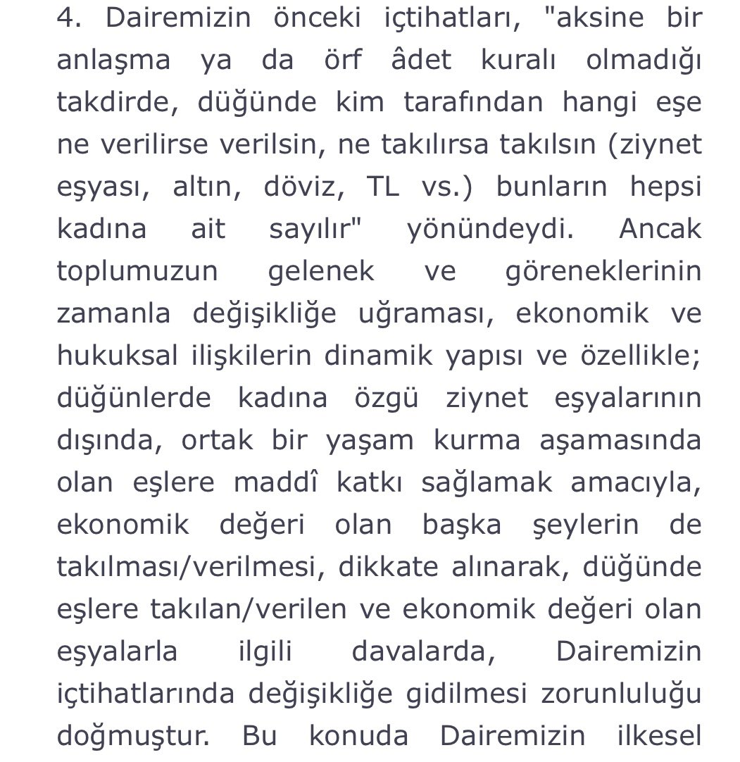 Avakifilhan's tweet photo. 📍Ziynet eşyaları görüş değişikliği
📍Öncelikle taraflar arasındaki anlaşmaya göre yoksa örf ve adete göre
📍Kadın veya erkeğe takılan ziynetler kendilerine ait
📍Ziynet karşı diğer eşe özgü ise ona ait, 📍Bilirkişi incelemesi gerektiği

Yarg. 2. HD.
2023/5704 E.
2024/2402 K. https://t.co/xvtP9XIKjq