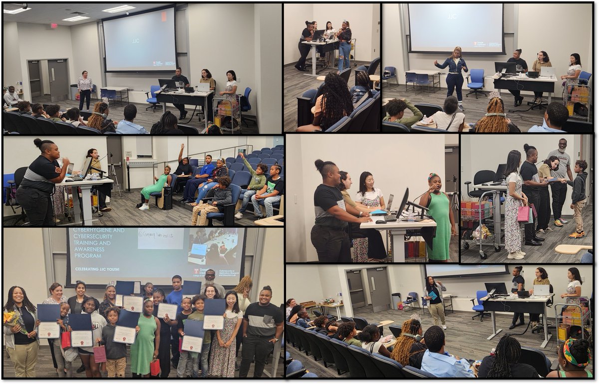 .<a href="/TU_CARE/">Cybersec Application, Research & Education:CARE</a> &amp; @jjcphilly celebrated youth who completed the summer #cyberhygiene program! 
Thanks <a href="/temple_cj/">Temple Criminal Justice</a> students <a href="/drspenceloading/">Gabrielle J. Spence, M.A., M.P.A.</a>, <a href="/rab1928/">Rachel Bleiman</a>, <a href="/hwanhee_fanini/">Hwanhee Park</a> &amp; alum <a href="/KatorahW/">Katorah Williams, PhD</a> for leading the sessions. Thanks to Jeanine Glasgow ♥️
Back in October for #CybersecurityAwarenessMonth