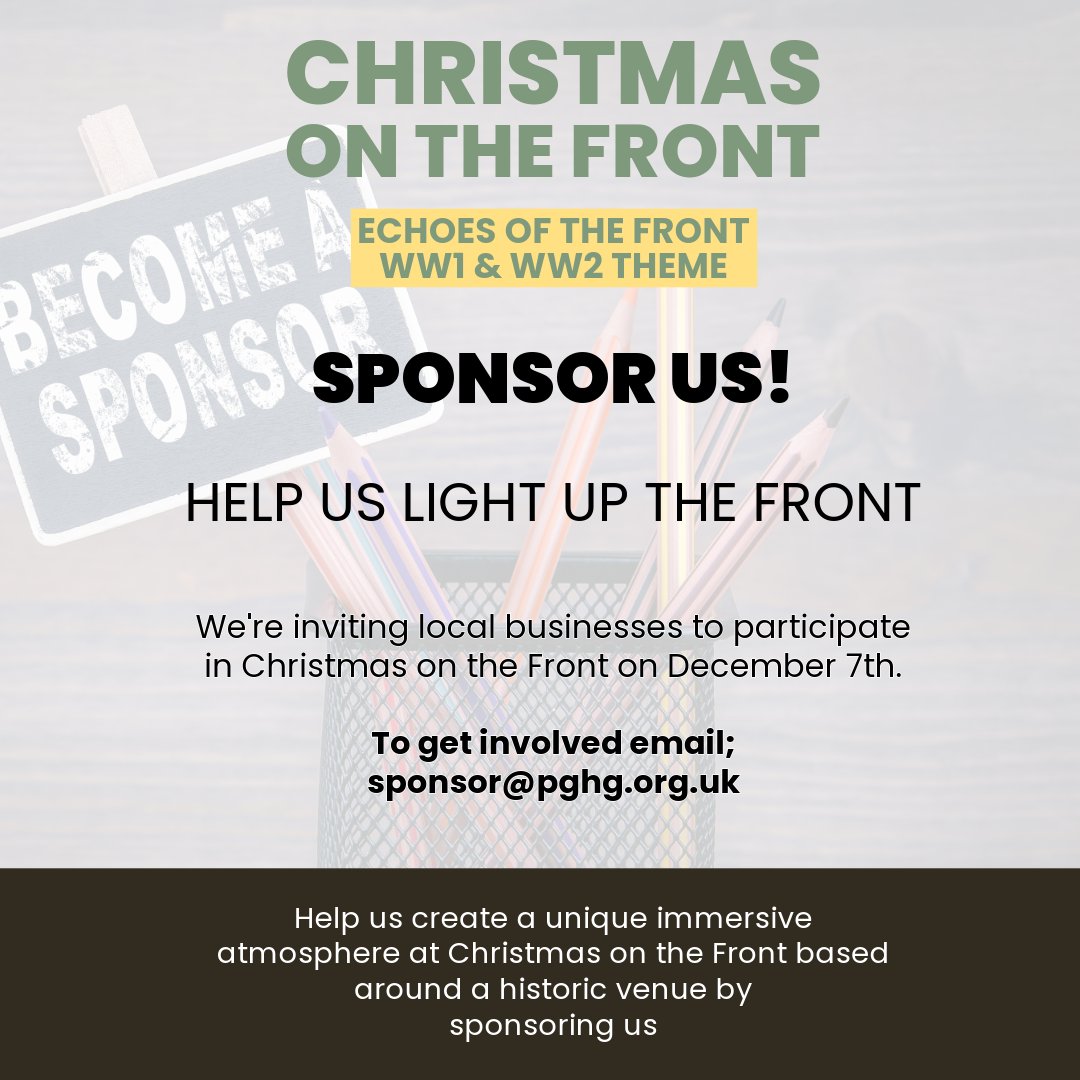 XmasOnTheFront's tweet photo. We want to attract as many local companies to join us in delivering Christmas on the Front and help us light up the front! Email us at sponsor@pghg.org.uk https://t.co/vz7gn0L4k4