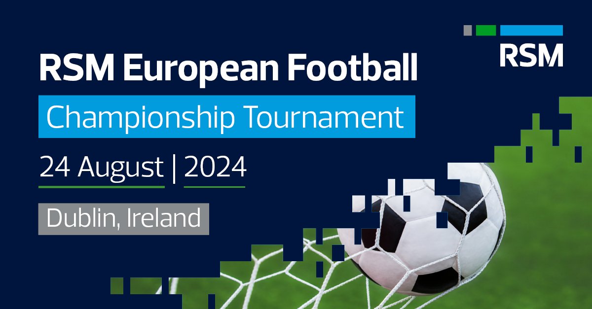 We're excited to host the annual #RSMEuropeanFootballTournament in Dublin this week ⚽ 

We look forward to welcoming 240 of our colleagues from 17 RSM Member Firms to Ireland for a day of football, camaraderie and fun! 

Wishing all teams the very best of luck.  #LifeAtRSM