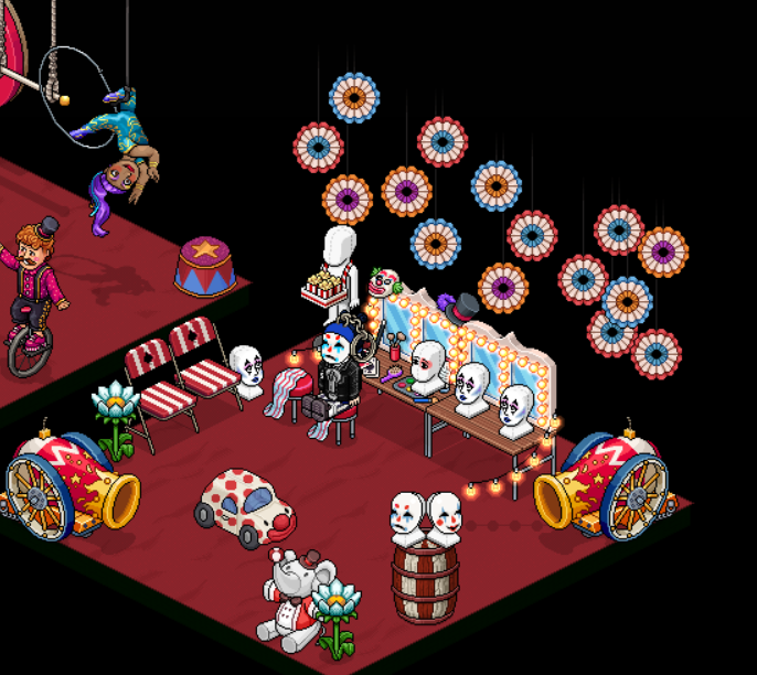 Cobaltoazu's tweet photo. So happy with my Heart Makeup! Thank you so much @Habbo 🤡💙 https://t.co/o18AYxHSU8