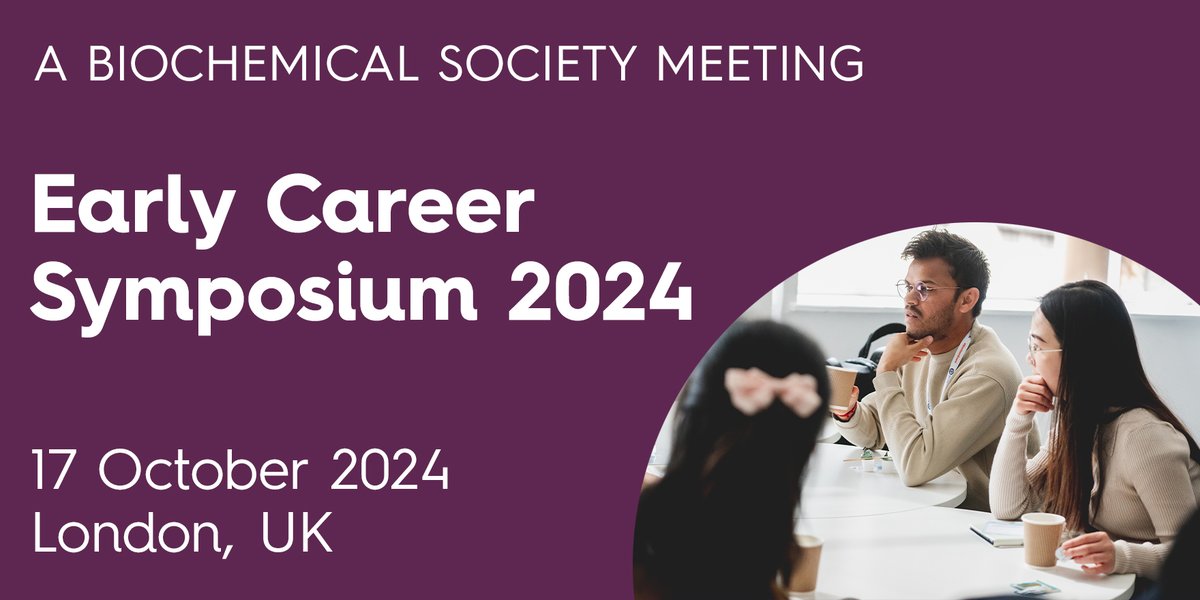 Registration is open for our Early Career Symposium on 17 October! ECRs are invited to join us in London for discussion on starting a lab, exploration of diverse careers in research, and a panel on research commercialisation and entrepreneurship.
ow.ly/b12850T3RiC