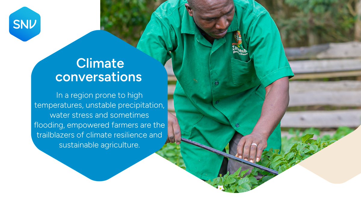 Let's have a #ClimateConversation!

Sebei Farmers SACCO is leading the way in promoting climate-resilient solutions and sustainable agriculture in Eastern Uganda, proving that innovative partnerships can truly empower communities.🌿

Learn more👉 snv.org/update/climate…