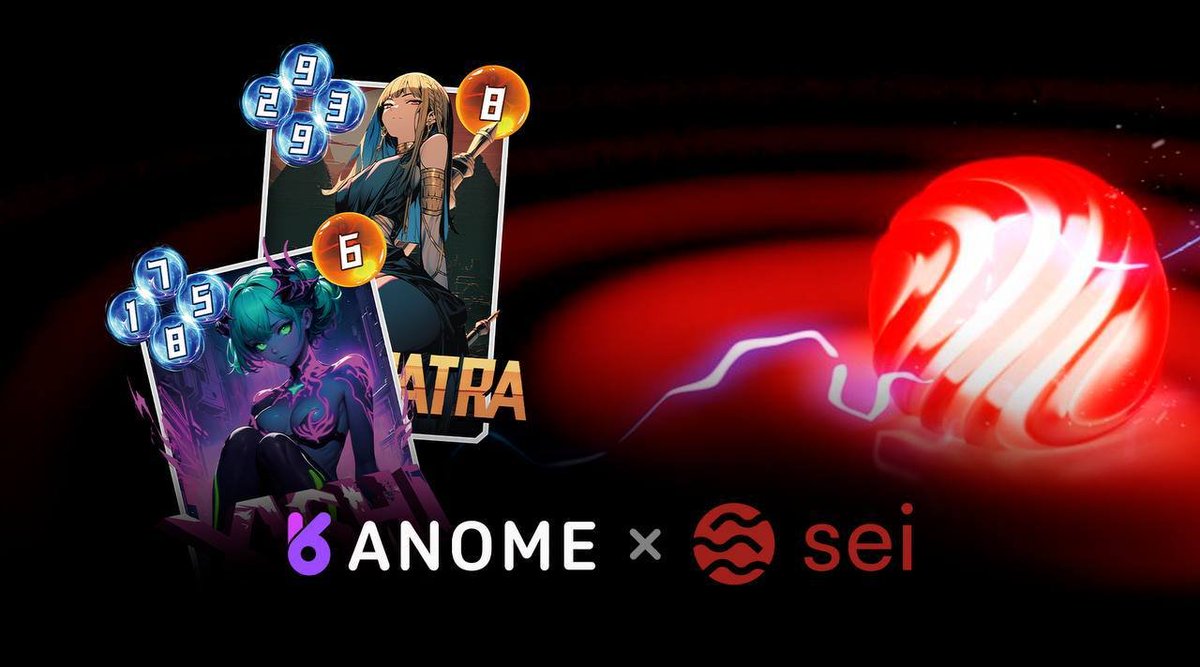 🎉 We’re thrilled to announce that Anome is NOW LIVE on <a href="/SeiNetwork/">Sei</a>, the first parallelized EVM and the fastest Layer 1 blockchain 🚀🚀🚀

🤝Powered by Sei, Anome  introduces the world’s first AI-driven, Fully On-chain Trading Card Game (TCG) supporting ERC404 assets, setting a