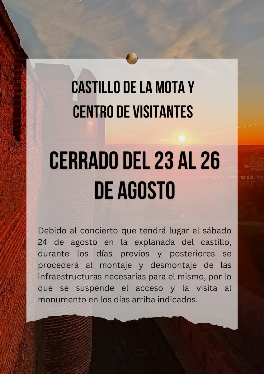 Castillo de la Mota tweet media