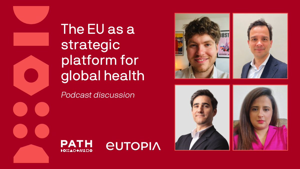 PATH (@pathtweets) on Twitter photo What role does the #EuropeanUnion play in global health? PATH's <a href="/rmtomasini/">Rolando Tomasini</a> joins Agustin Martin (<a href="/dsw_de/">Deutsche Stiftung Weltbevölkerung (DSW)</a>), <a href="/EricPiaget1/">Eric Piaget</a>, and Maria Atiq (<a href="/EmbassyPakBel/">Pakistan Embassy Belgium</a>) to discuss international health policy and the EU. 🎥 Watch now: bit.ly/3yyB3WR
#GlobalHealth #EUPolicy What role does the #EuropeanUnion play in global health? PATH's <a href="/rmtomasini/">Rolando Tomasini</a> joins Agustin Martin (<a href="/dsw_de/">Deutsche Stiftung Weltbevölkerung (DSW)</a>), <a href="/EricPiaget1/">Eric Piaget</a>, and Maria Atiq (<a href="/EmbassyPakBel/">Pakistan Embassy Belgium</a>) to discuss international health policy and the EU. 🎥 Watch now: bit.ly/3yyB3WR
#GlobalHealth #EUPolicy