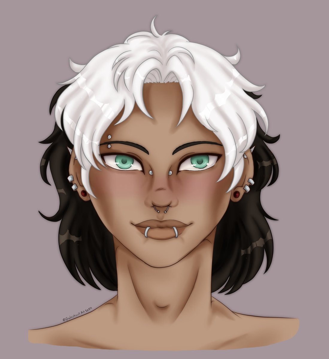 GalacticatArt's tweet photo. I wanna do a symmetry portrait! First person to comment with their reference and tell me what cafe au lait means will get one! https://t.co/VoNefnGTop