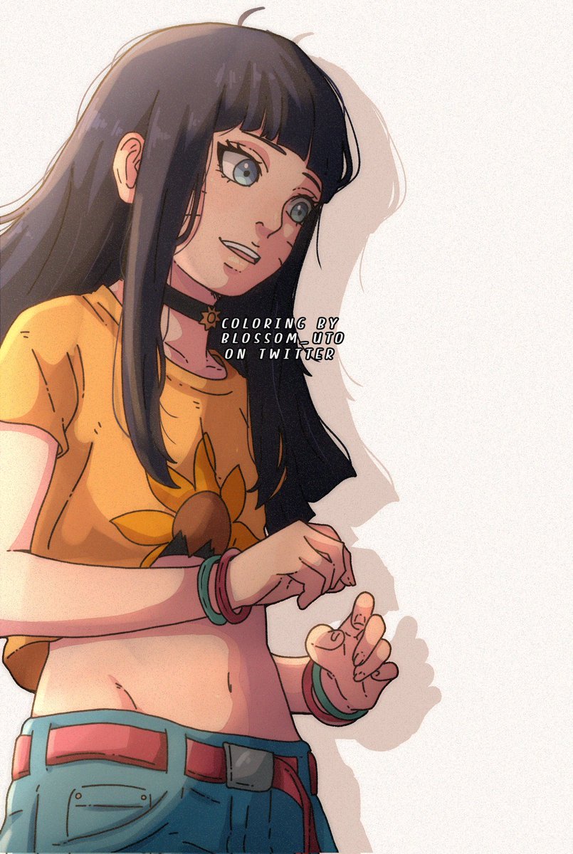 Himawari Uzumaki Coloring ☀️ Manga : Boruto Two Blue Vortex