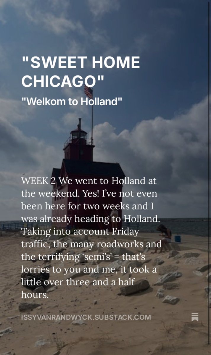 WEEK 2  - SWEET HOME CHICAGO

issyvanrandwyck.substack.com/p/sweet-home-c…

#substack #holland #write #DNC2024CHICAGO