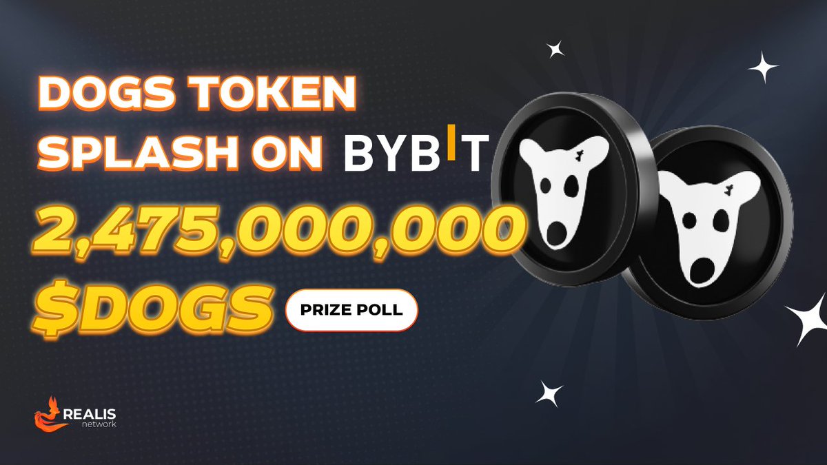 🔥$DOGS Token Splash on @Bybit_Official Grab your part of 2,475,000,000 $ DOGS prize pool 💰🚀 📌 Deposit and Earn. New User Exclusive. 1. Sign up  and register by the link below 2. Complete