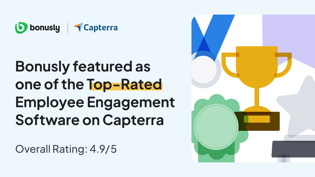 Did you know that Bonusly is a top rated employee engagement software on <a href="/Capterra/">Capterra</a>?

Check out all our reviews below. And if you're a Bonusly customer, we'd love for you to leave a review!

hubs.ly/Q02M9wP-0