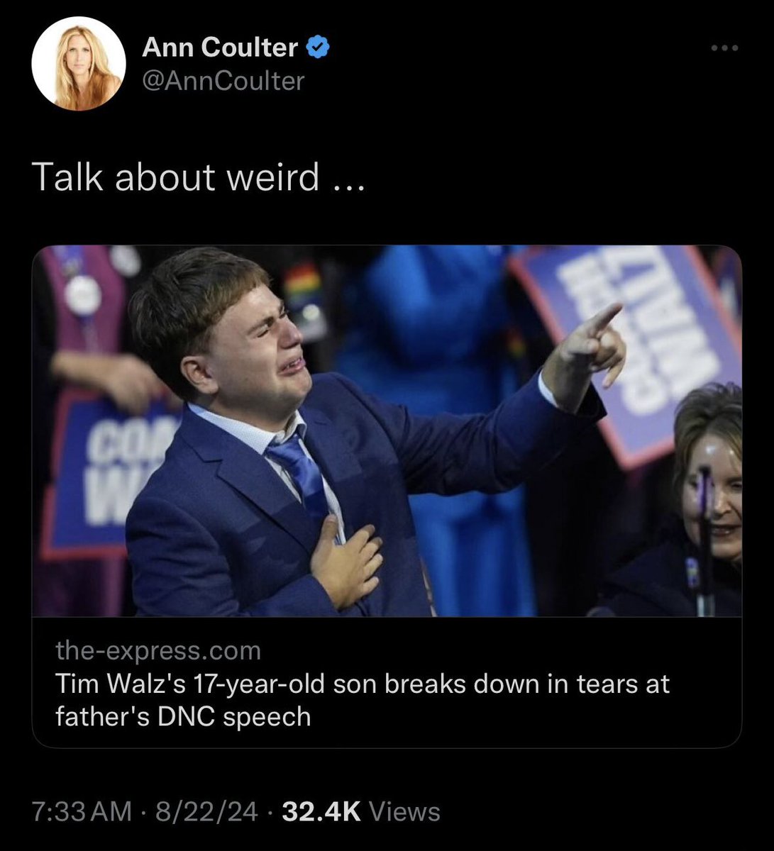 JoelLawsonDC's tweet image. Hey @AnnCoulter this you?