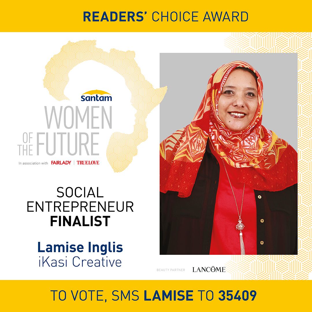 Celebrate Women's Month by voting for MD Lamise Inglis, one of three finalists in the Santam Women of The Future awards for Social Enterprise.
SMS LAMISE to 35409 or click on the link: womenofthefuture.co.za/entry/lamise-i…
Voting closes end August.