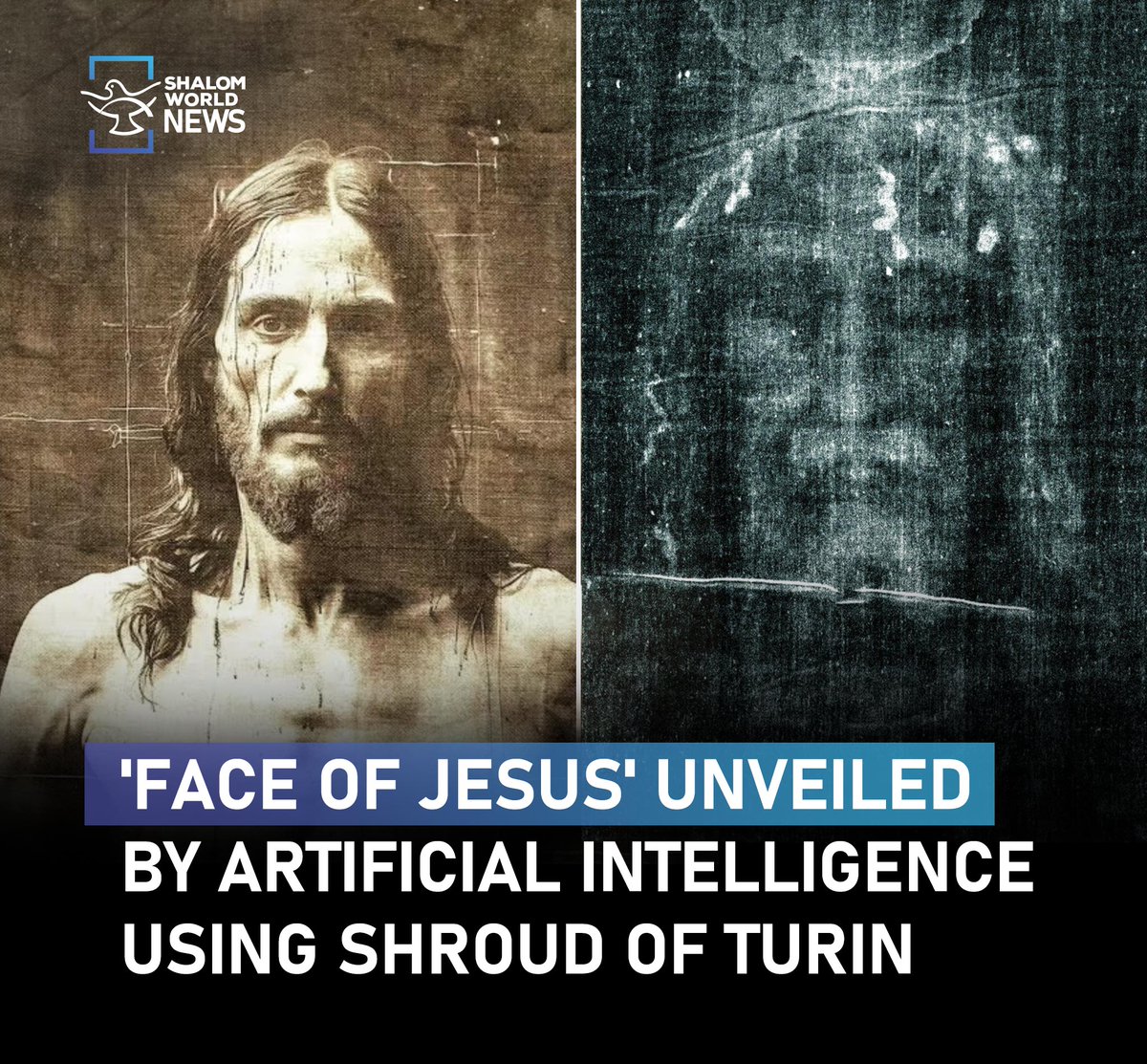 Artificial intelligence has recreated the "face of Jesus Christ" from the Shroud of Turin, a cloth believed to have wrapped Jesus after His Crucifixion.