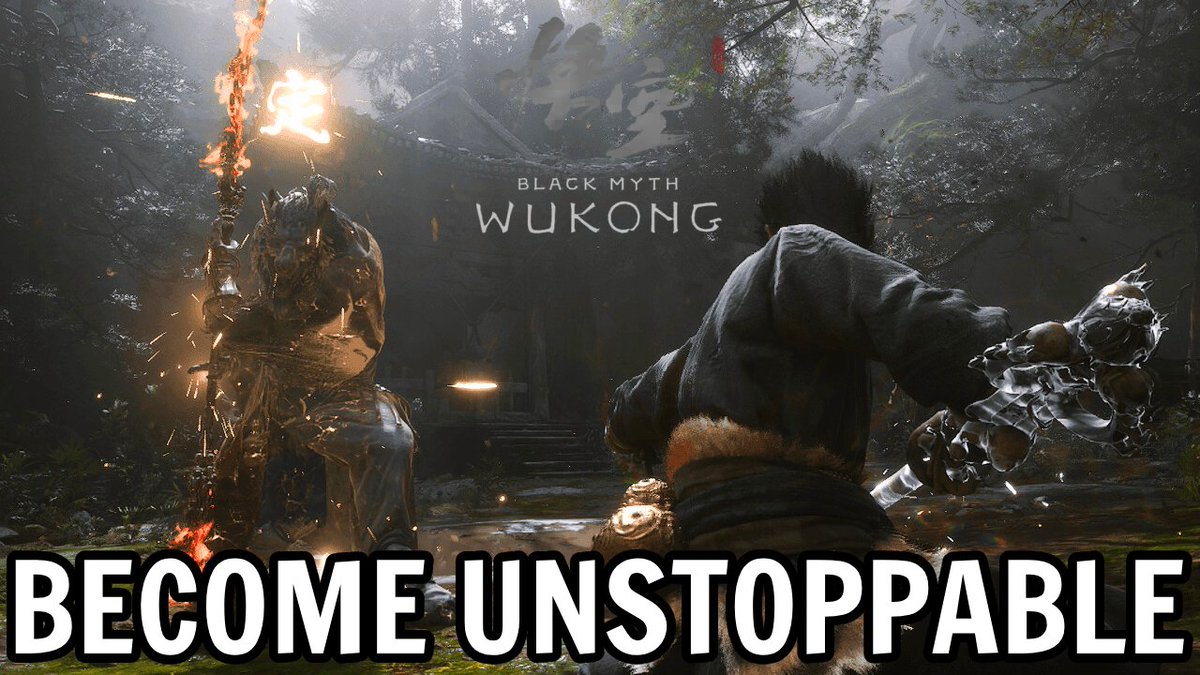 MrInvinn's tweet image. Today I have shared with you all my Top Tips &amp;amp; Tricks for becoming Unstoppable in Black Myth: Wukong.

Watch it here: youtu.be/1NsXnIdDd60

#BlackMythWukong
