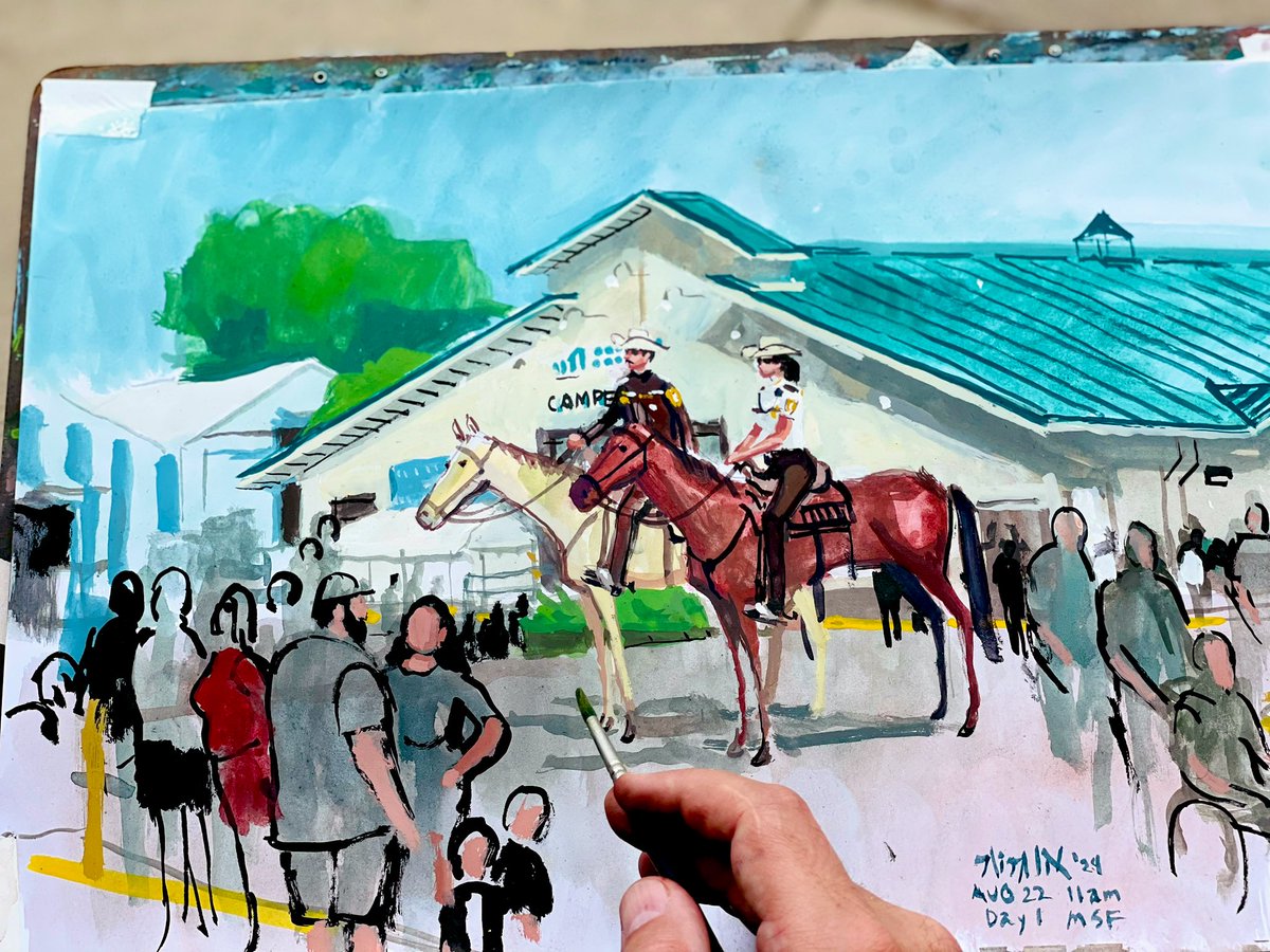 First painting of the <a href="/mnstatefair/">Minnesota State Fair</a> 2024.