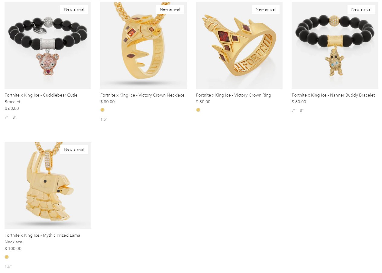 【King Ice】X Fortnite Nanner Buddy ブレスレット Nanner Bracelet | Fortnite Jewelry | King Ice