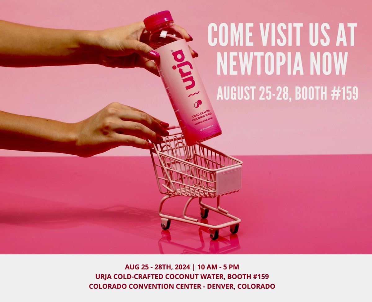 drinkurja's tweet photo. Stop by our Booth #159
#freshcoconutwater #newtopianow https://t.co/ayU2smmUFF