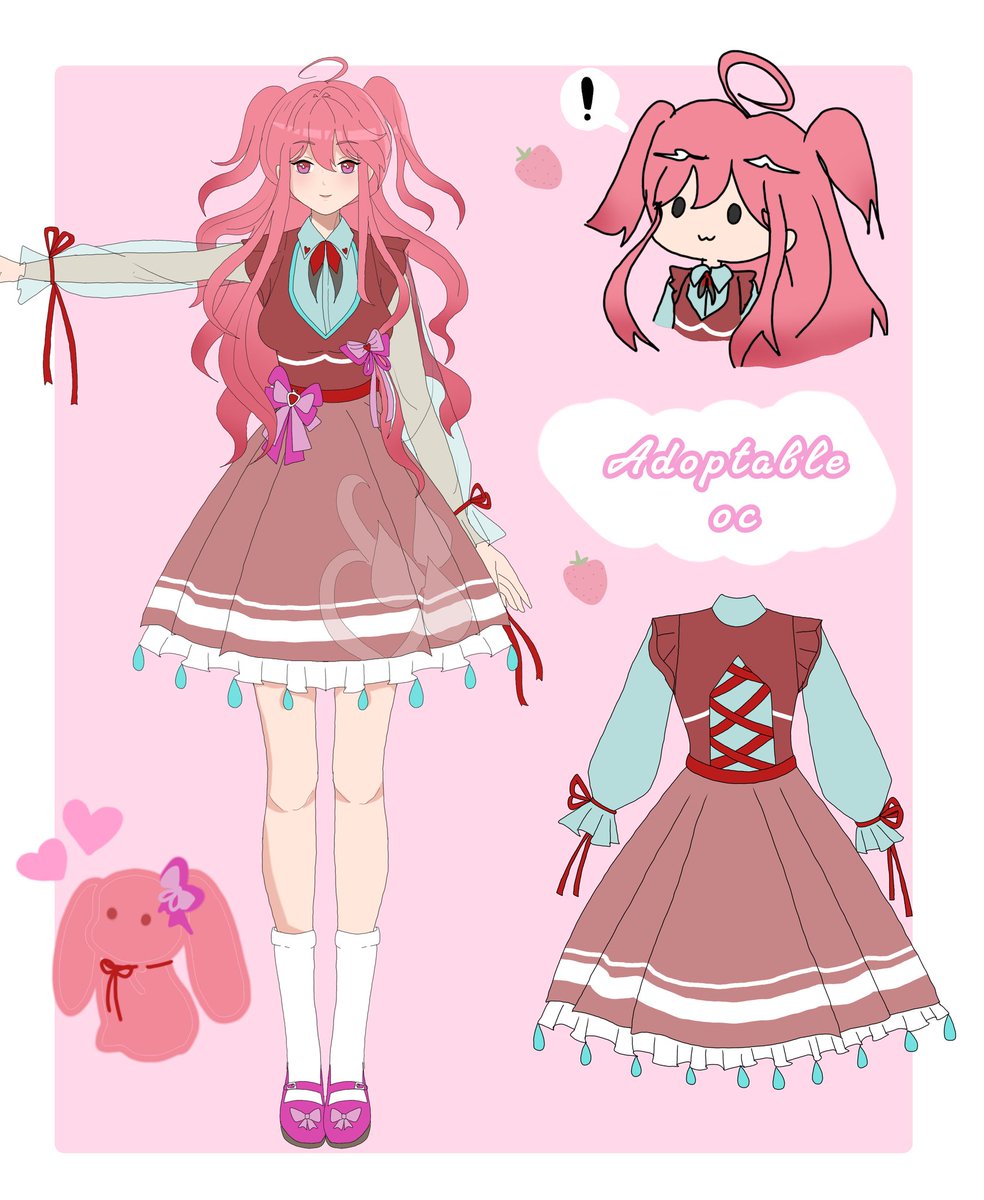 harukii_chann's tweet image. Available for adoption 🩷🫧
#adoptableoc #oc #originacharacter #Commission