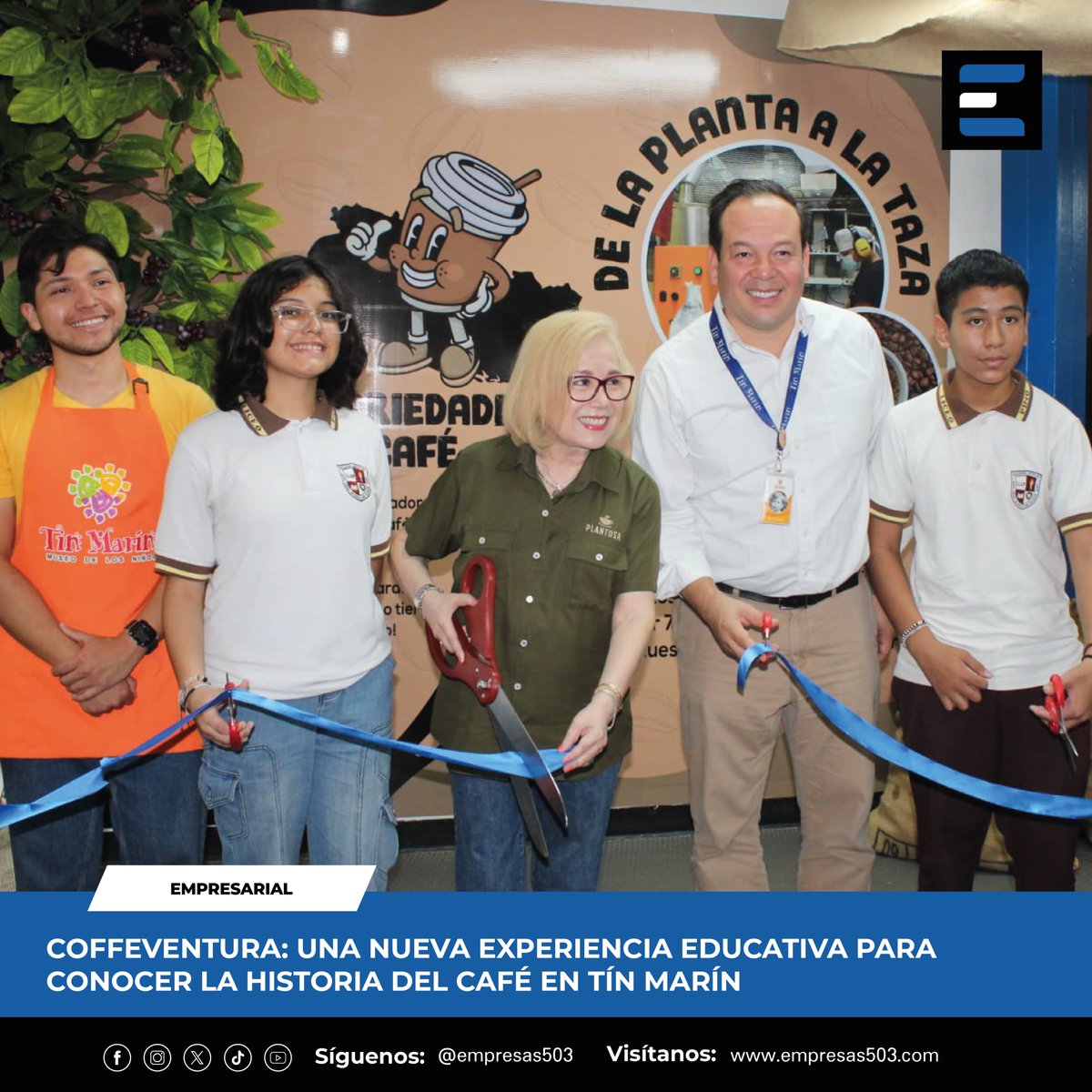 𝗘𝗠𝗣𝗥𝗘𝗦𝗔𝗥𝗜𝗔𝗟 l Coffeventura: una nueva experiencia educativa para conocer la historia del café en Tín Marín.

🌐 Leer más: tinyurl.com/4arh9nhy

#Empresas503 #E503 #ElSalvador #Empresarial #TínMarín #Coscafé #Plantosa #Coffeventura #ExhibiciónTemporal
