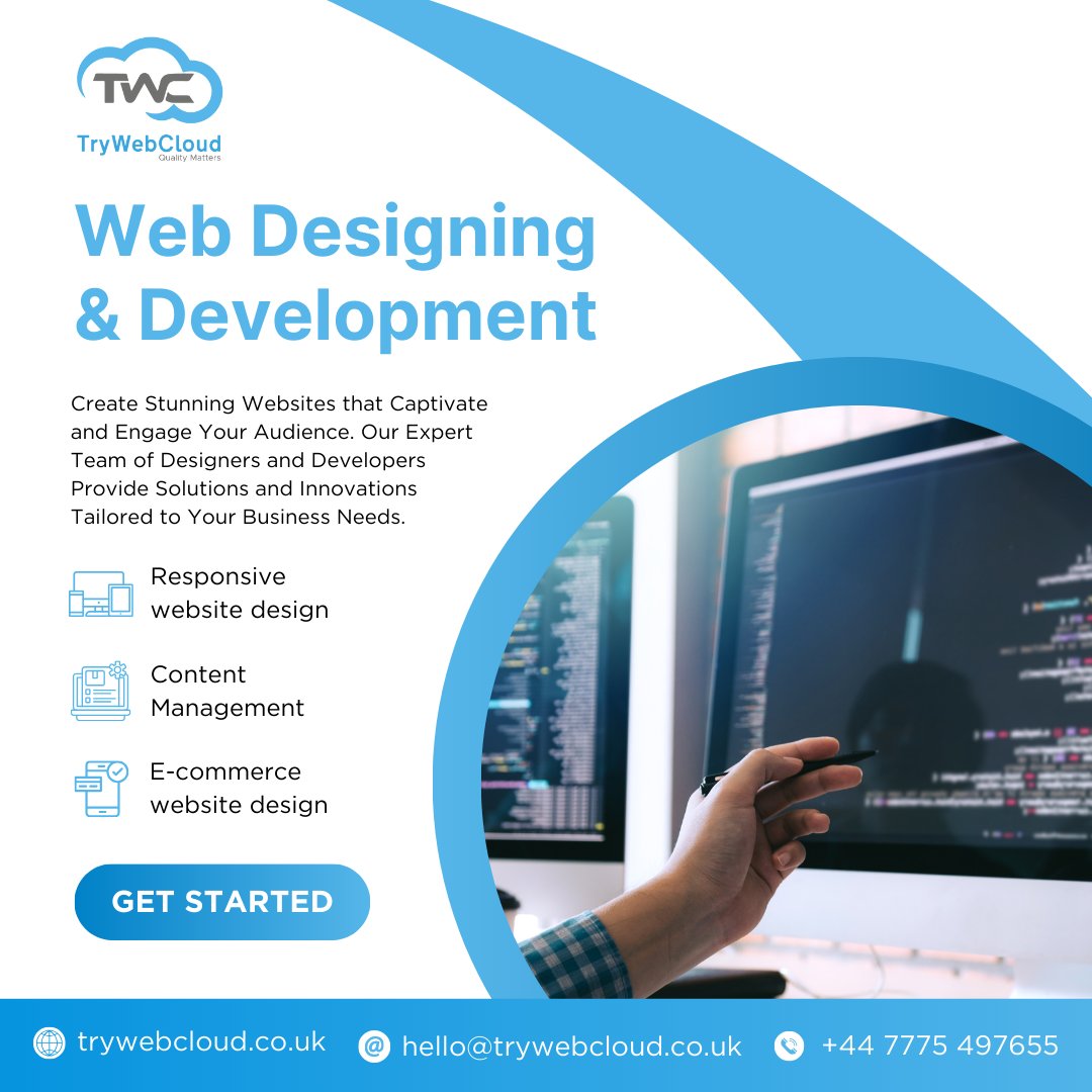 Elevate your online presence with stunning, user-friendly websites. Transform your brand's digital landscape—contact us today!#design #website #applewatch #app #development #developmentopportunity #WebDesign #tsoftek #trywebcloud #designinspiration