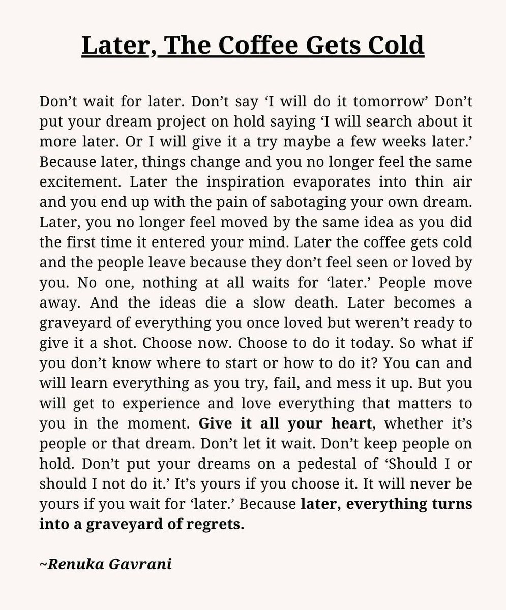 Later, The Coffee Gets Cold