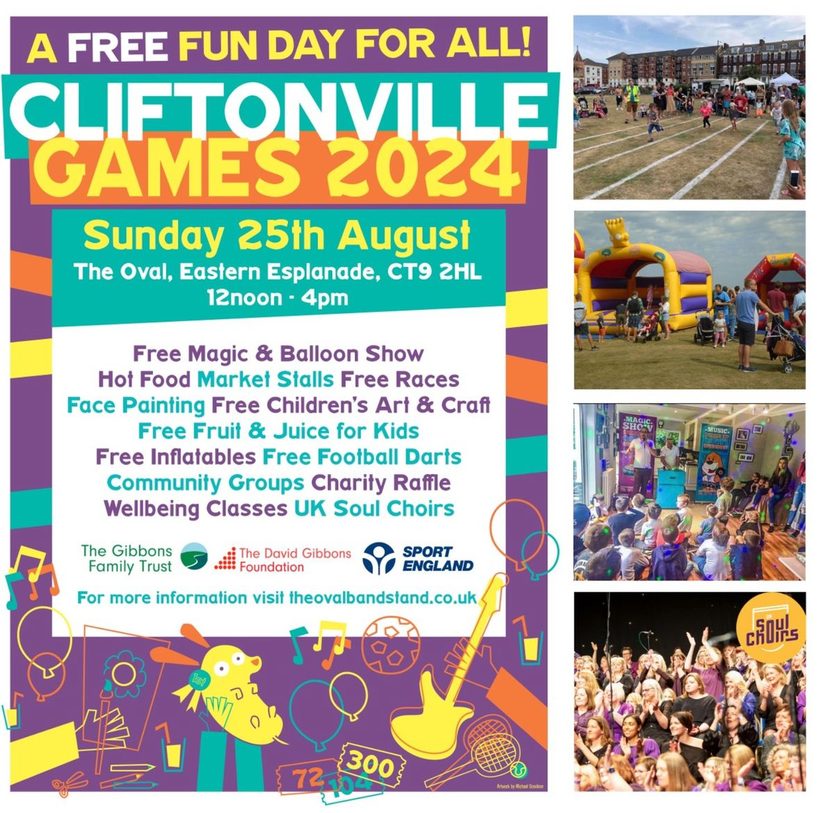 25th August 2024 from 12-16 head over to The Oval Bandstand and Lawns for a day of fun, excitement, and celebration as GRASS Cliftonville marks their 21st Anniversary!

Don’t miss out on this amazing community event.

#islemagazine #margate #thanet #kent #broadstairs #ramsgate