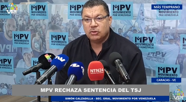 VPITV's tweet photo. #AHORA | El Movimiento por Venezuela rechazó sentencia del Tribunal Supremo de Justicia (TSJ), donde aseguraron que Nicolás Maduro es el presidente electo del país.

“¿Se impugnó la totalización, la proclamación, la adjudicación? Los venezolanos no sabemos que impugnó la Sala Electoral (…) Es grave que a los partidos no le dieran acceso a los expedientes, esto no pasó ni siquiera en el juicio de Brasil, allí estuvieron hasta sus abogados”, Simón Calzadilla, secretario general del movimiento.

https://t.co/OG0uA5U13M